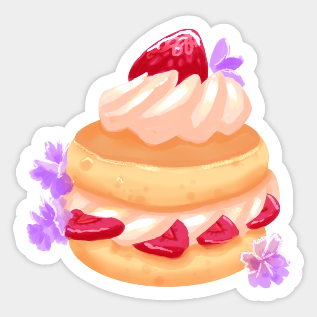 Strawberry shortcake Sticker by Moemie